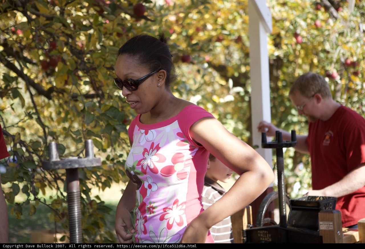 Pink T-Shirt in the Apple Farm