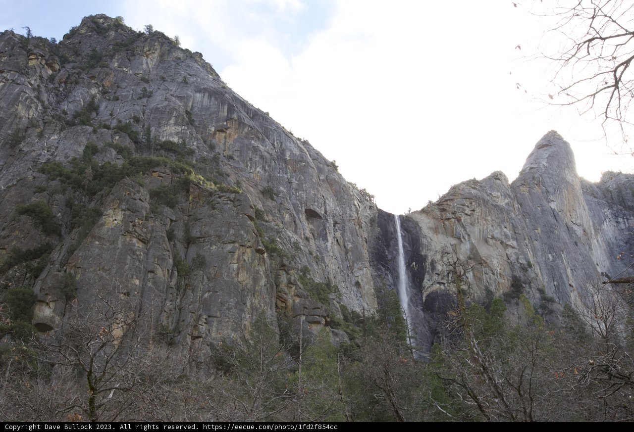 Cliffside Waterfall Grandeur in Yosemite