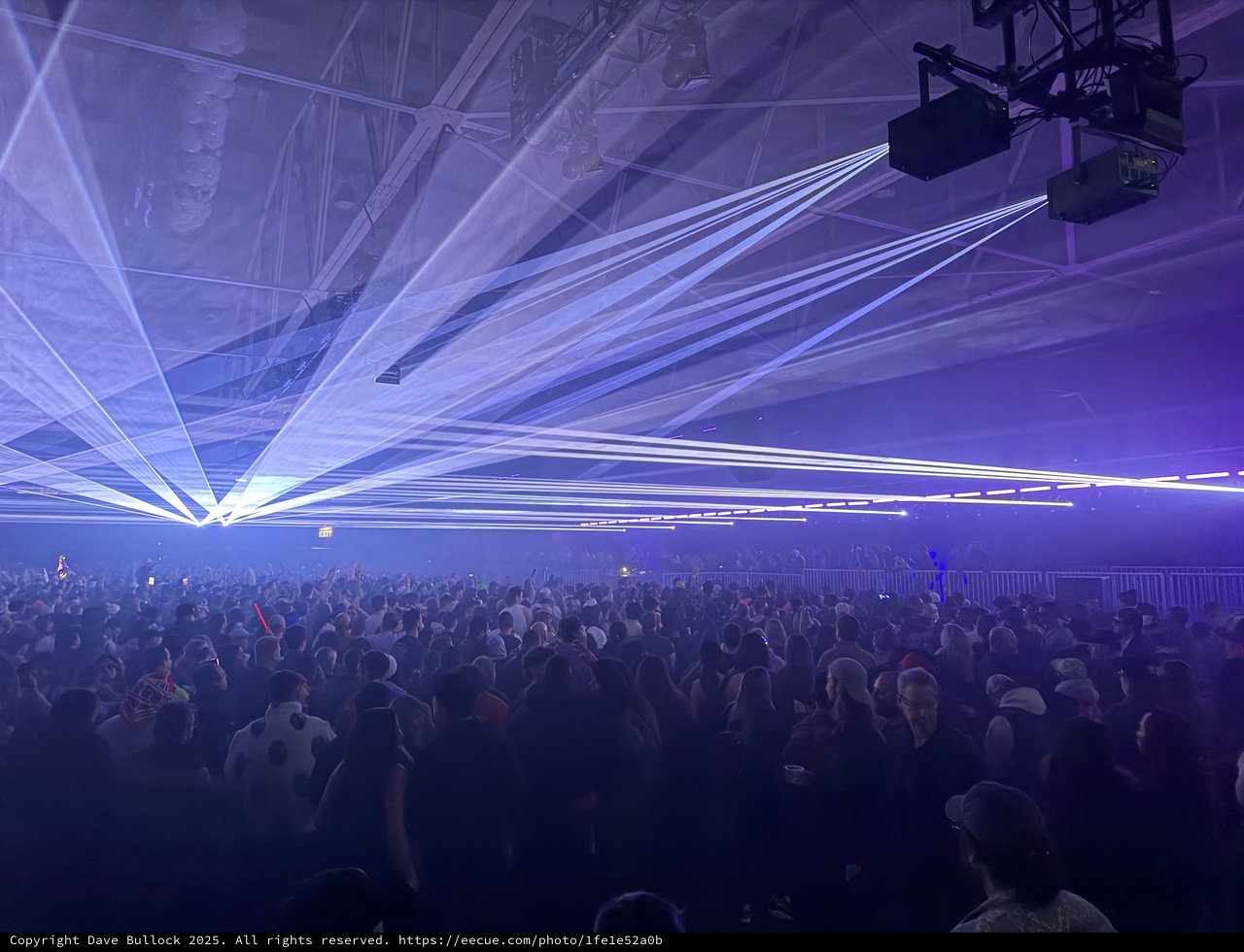 Epic Laser Light Show at Electronic Music Concert