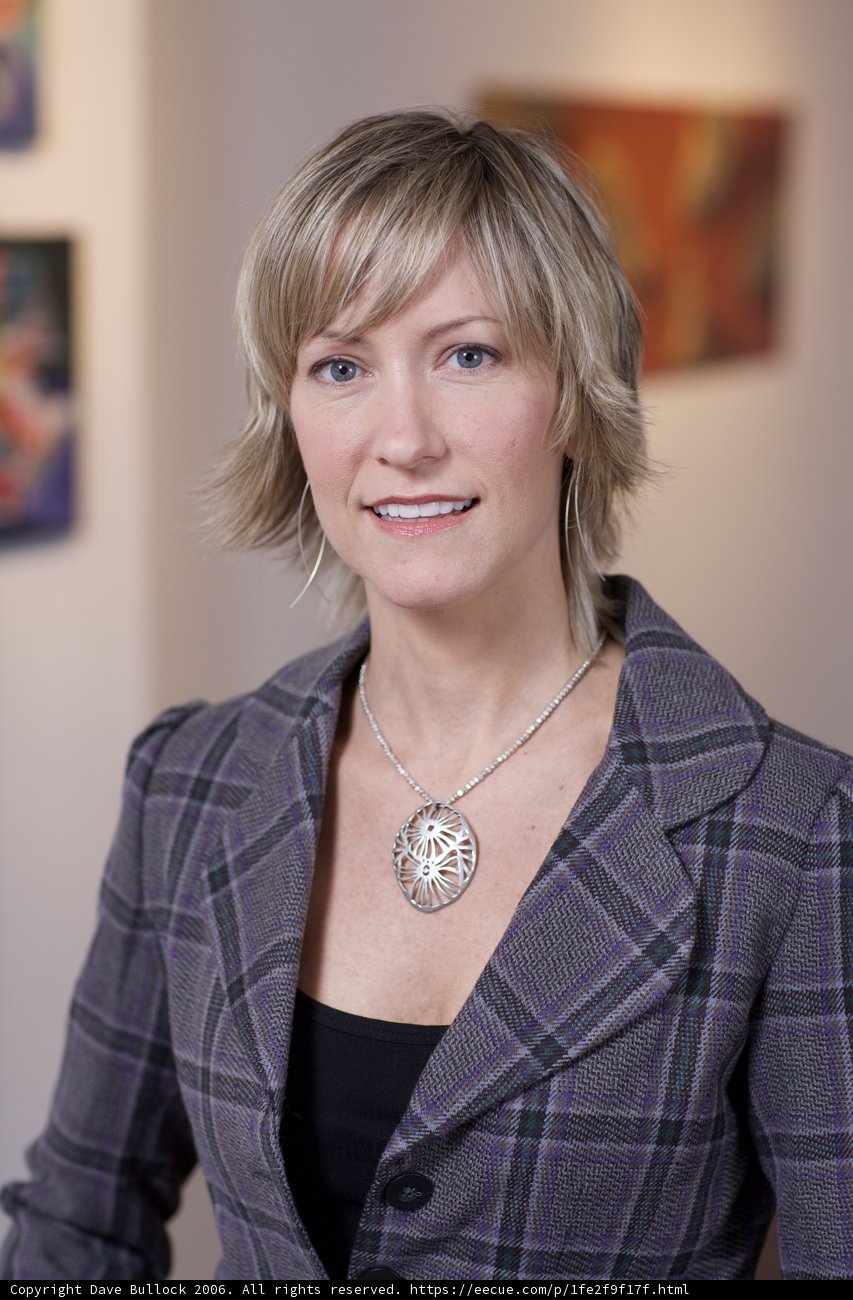 Artistic Portrait of a Blonde Woman with Necklace