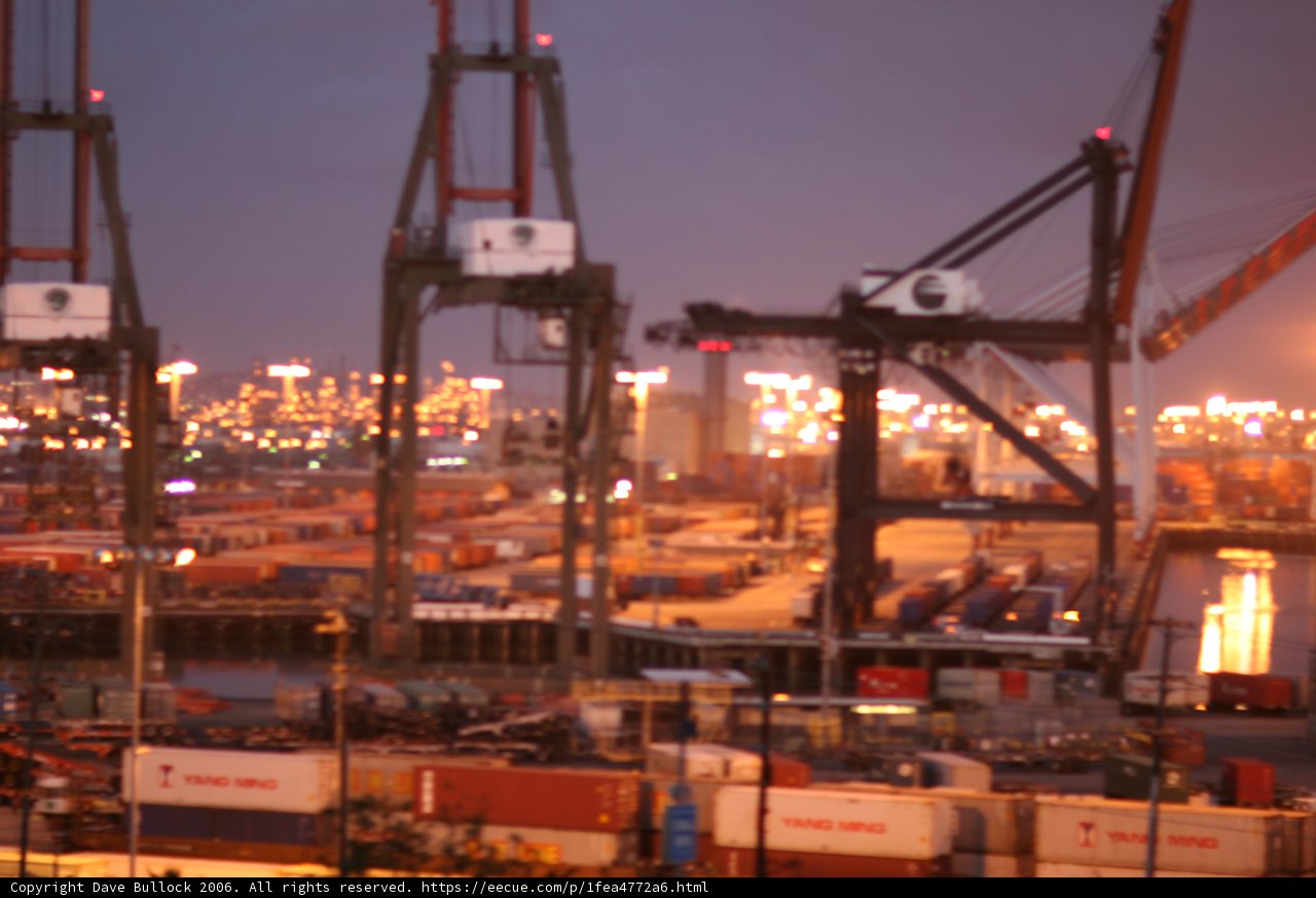 The Red Crane overlooking the Waterfront