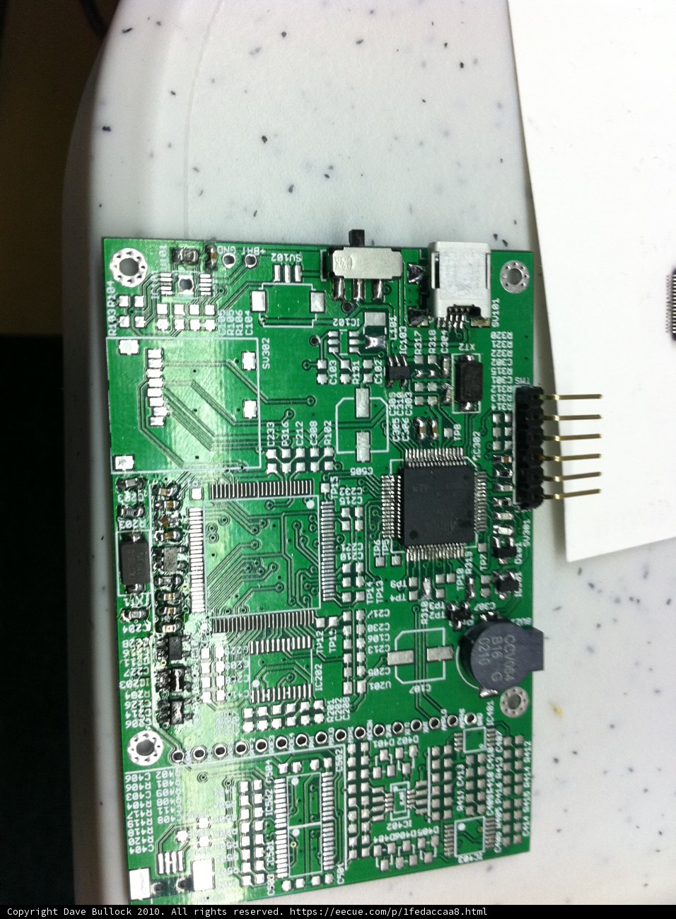 Electronic Circuit Board with Hardware