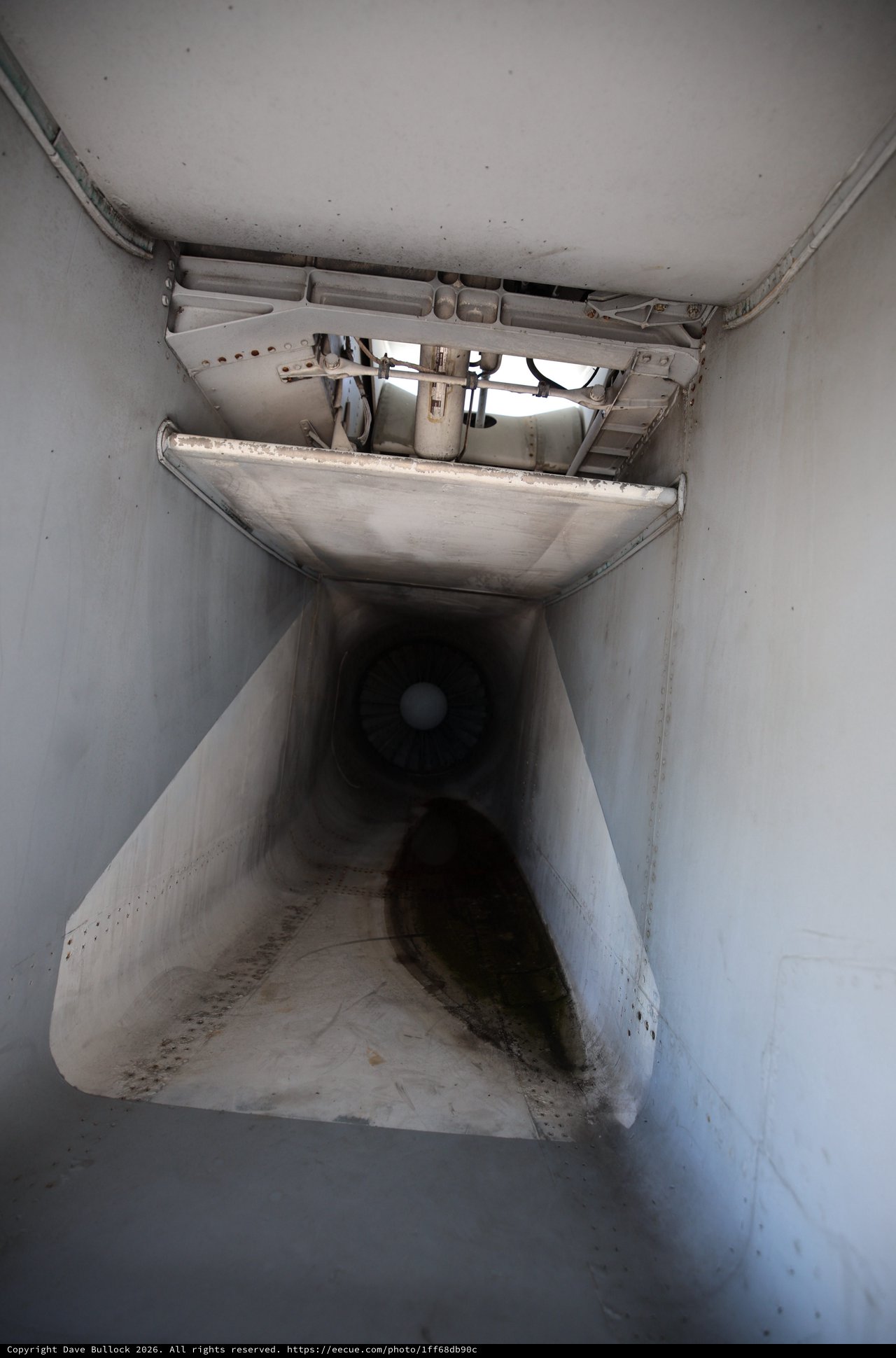 Inside the Jet Intake Tunnel of USS Hornet