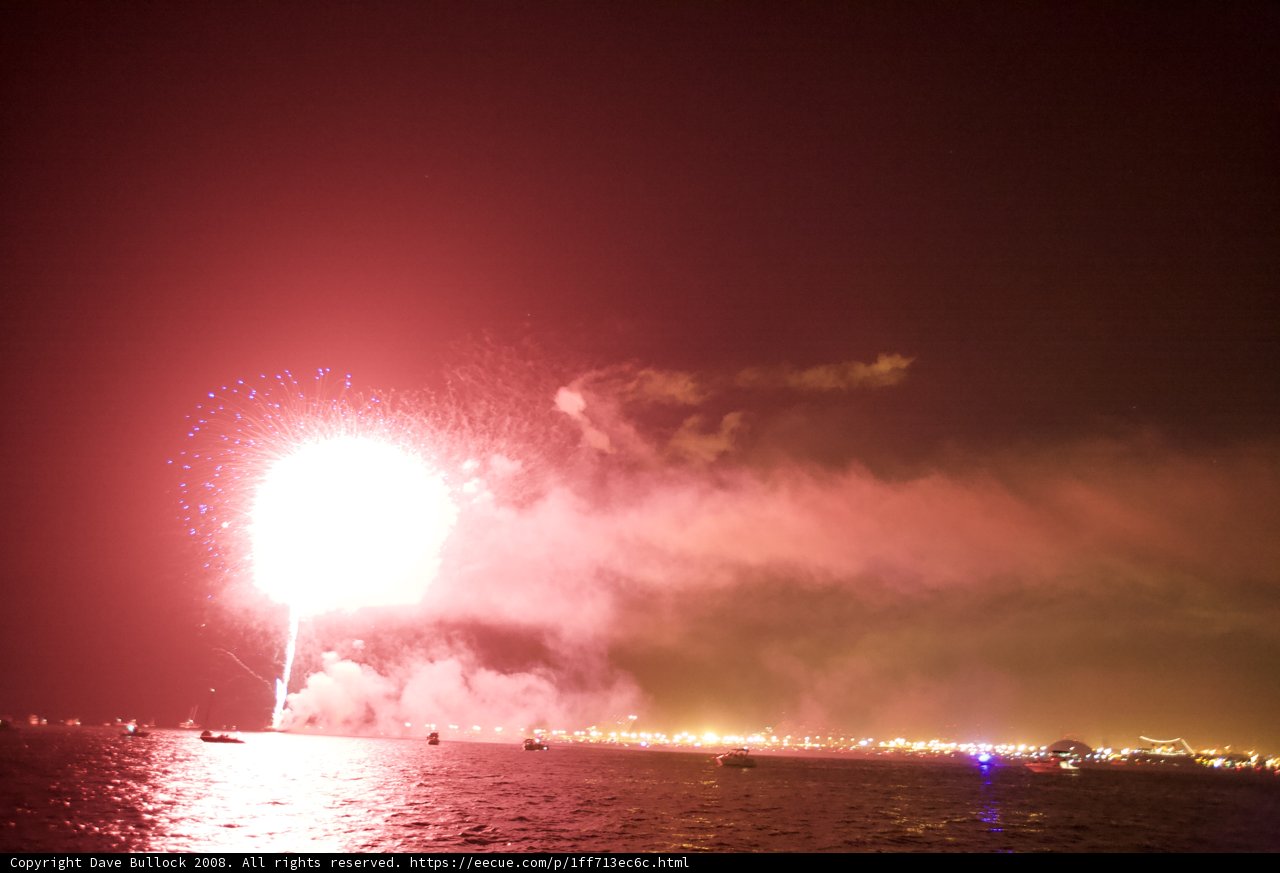 Flare Festivities by the Water
