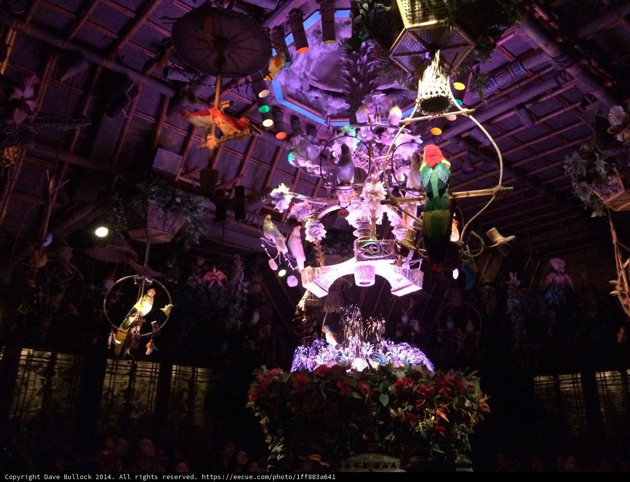 The Purple Chandelier at Disneyland Park
