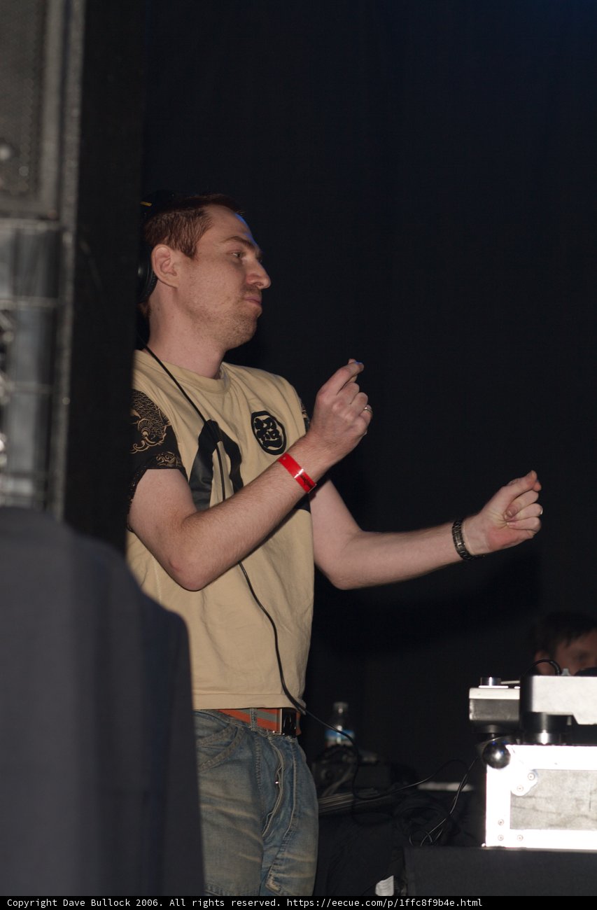 DJ Set with Tan Shirt