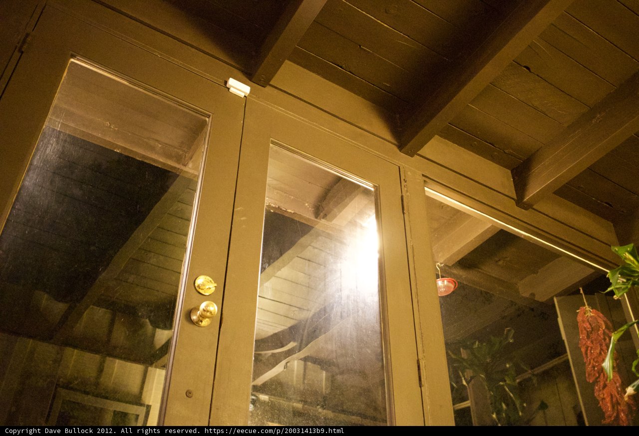 Illuminated Wooden Door