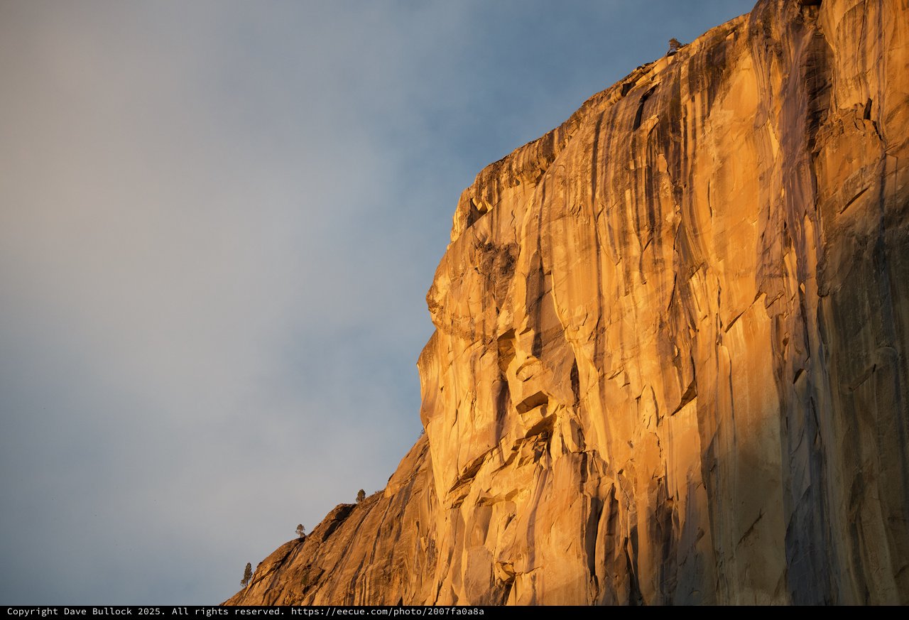 Golden Hour Light on El Capitan's Vertical Face