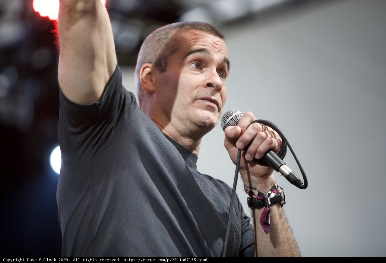 The Entertainer Henry Rollins with Microphone
