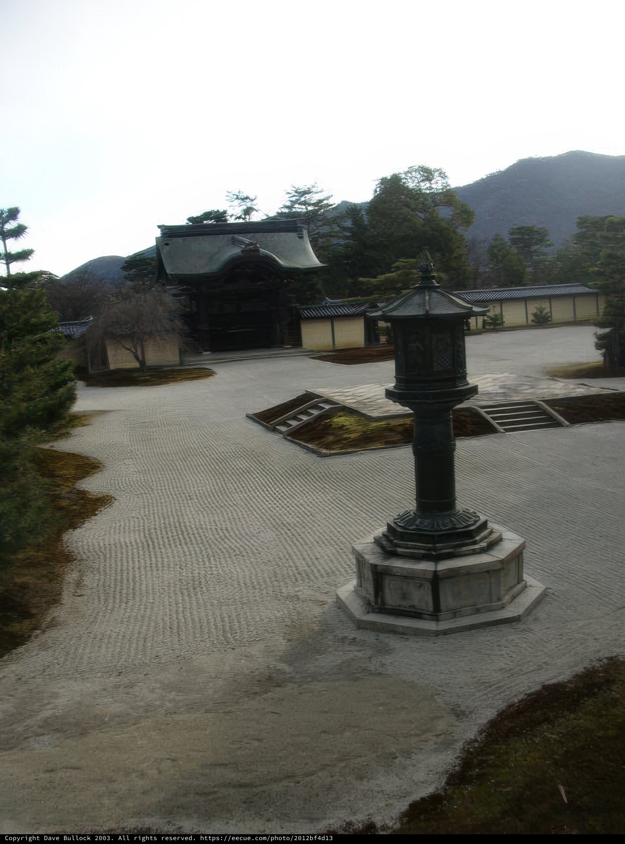 Majestic Stone Statue in Kyoto Park