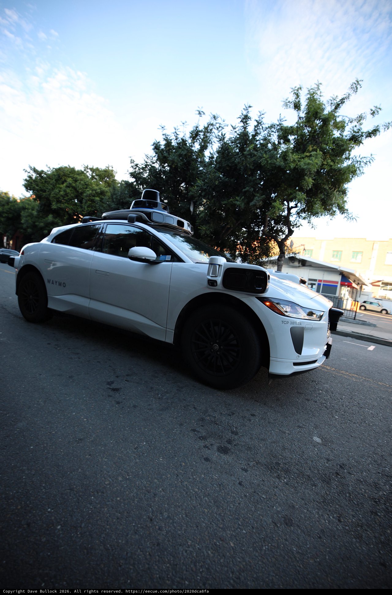 Waymo Autonomous Electric Vehicle on City Street