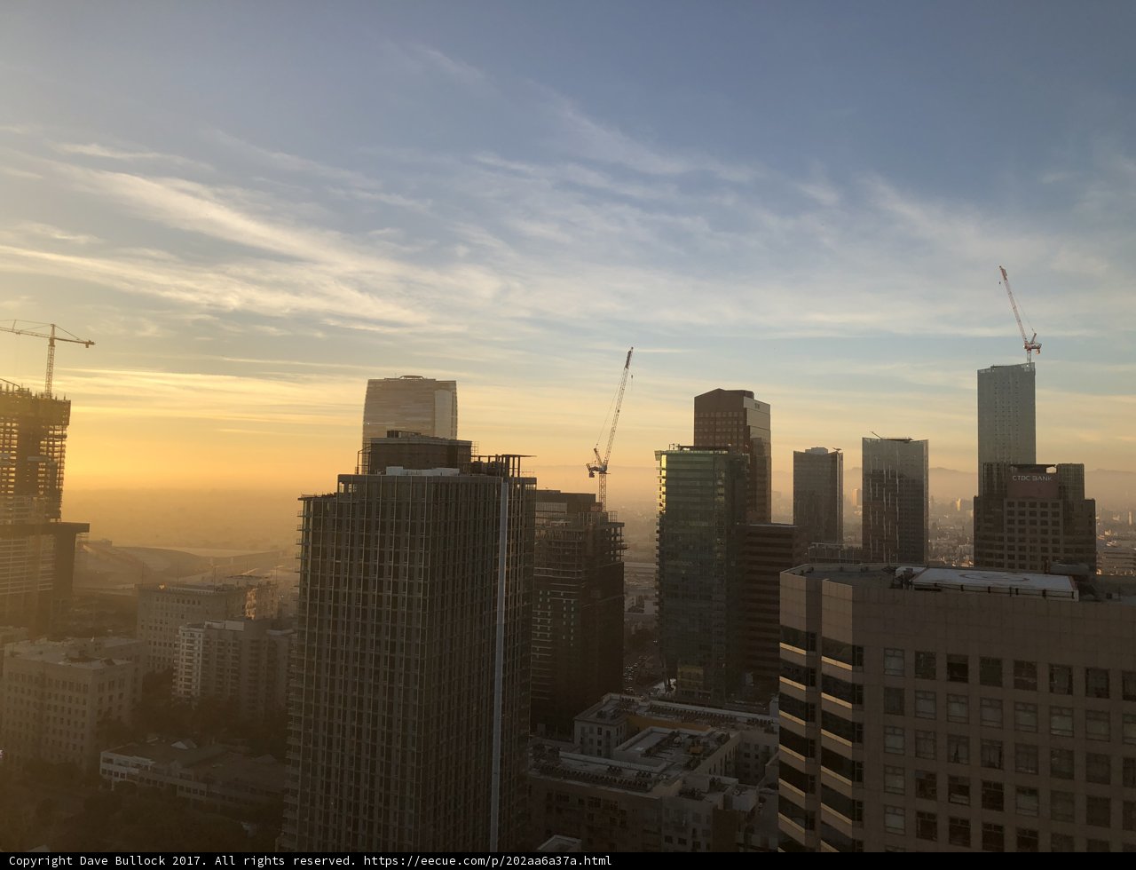 Sunset Over the Urban Metropolis
