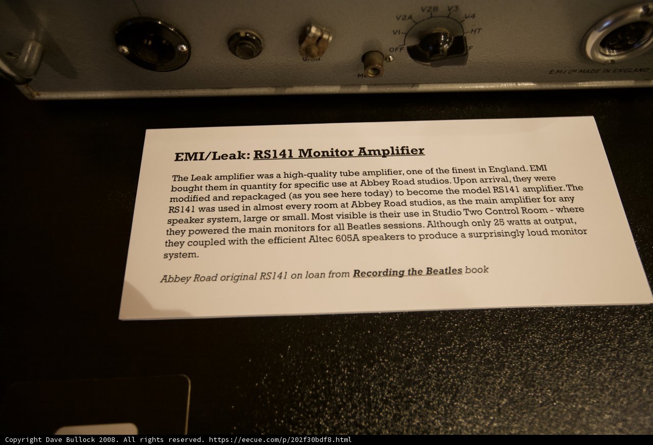 Electronics Business Card at the Museum