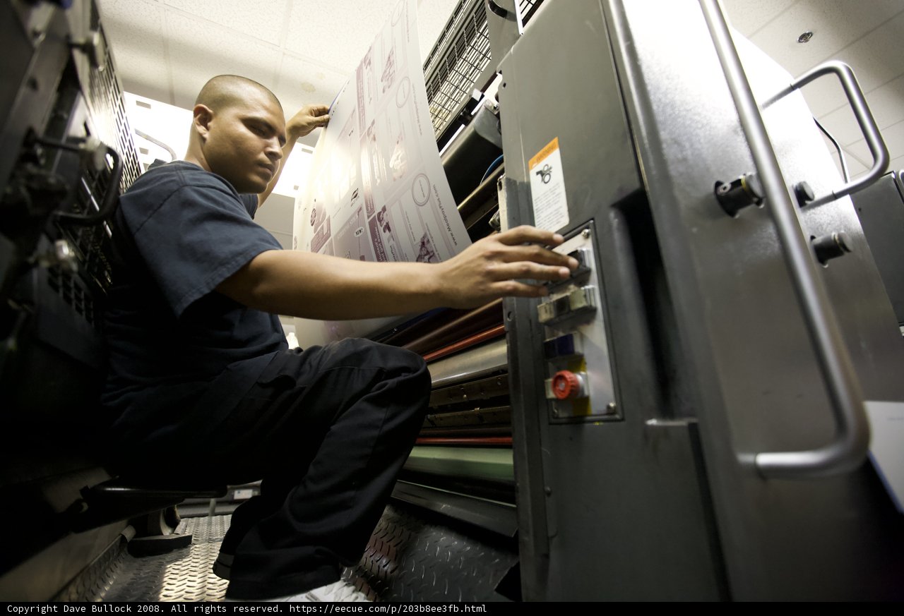 Working on the Printing Press