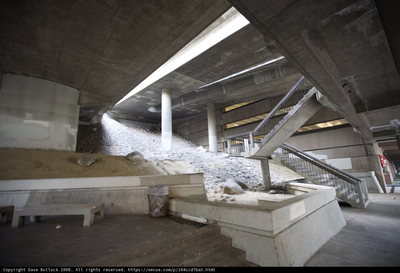 Concrete Staircase in a Housing Building