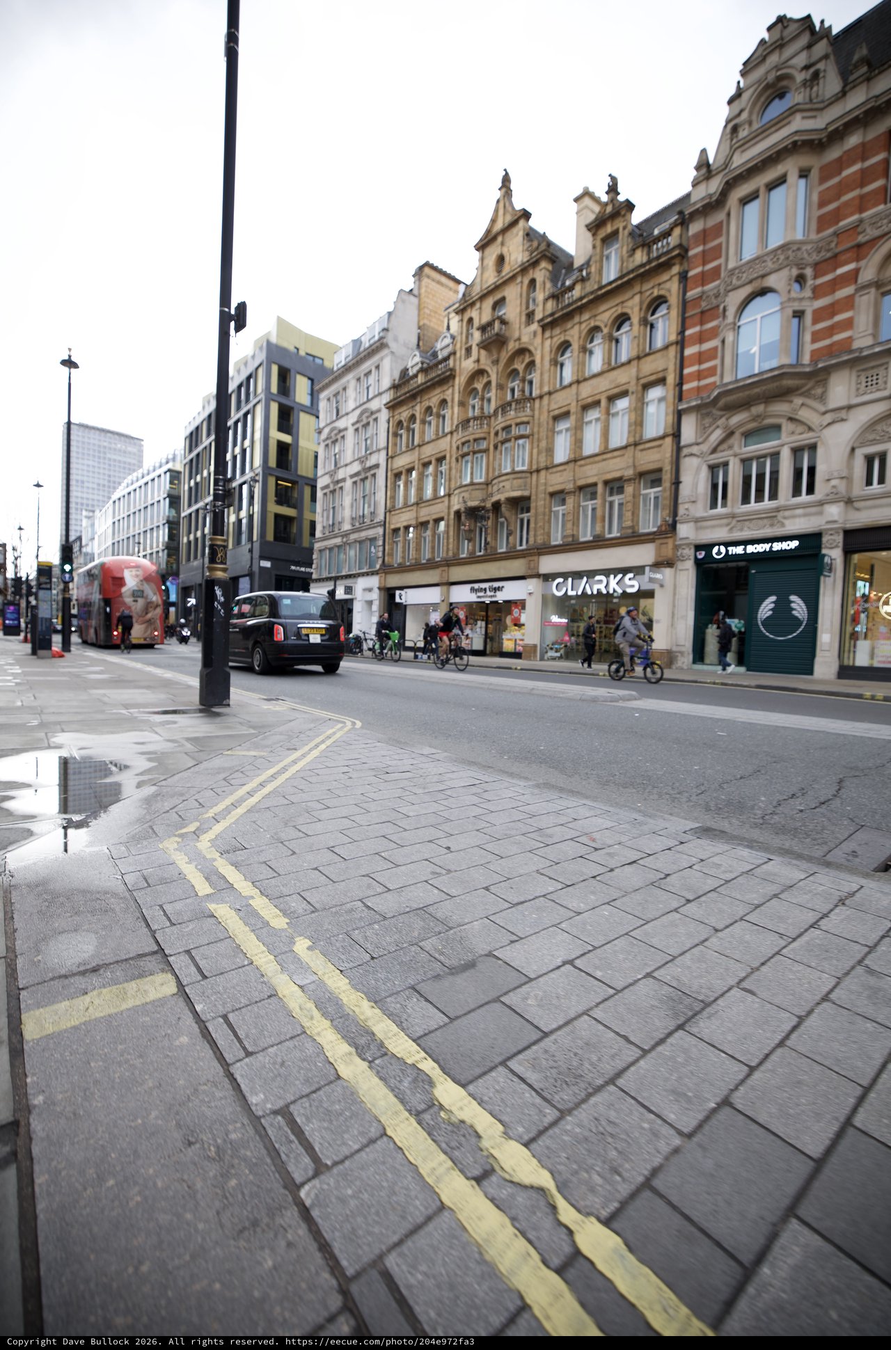 Historic London Street Scene with Ornate Victorian Buildings