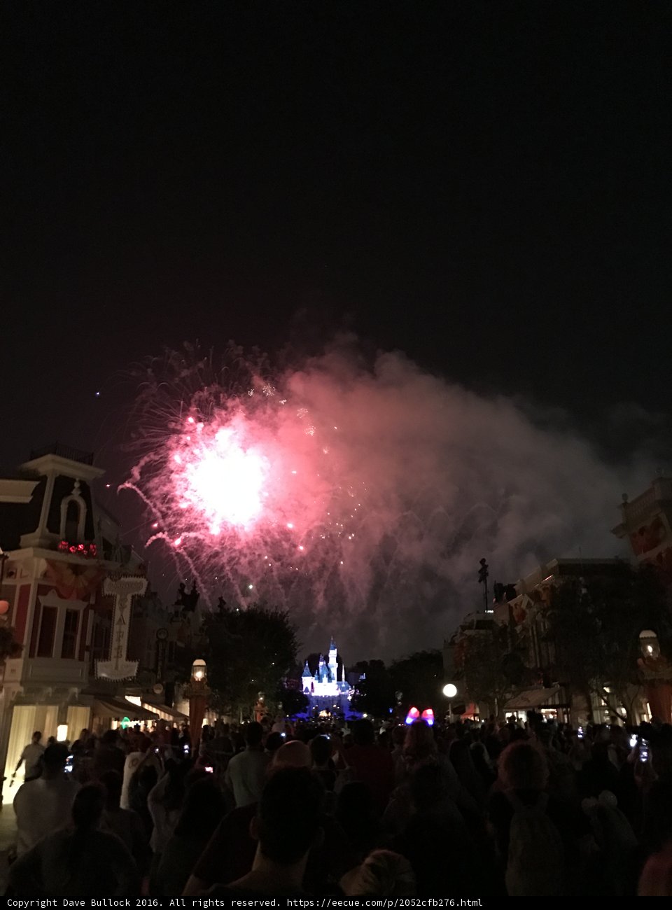 Disneyland's Fiery Sky