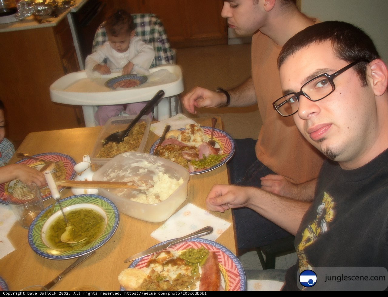 Family Dining on Christmas Day