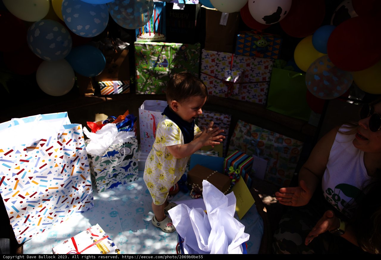 Celebrating Wesley's First Birthday, 2023.