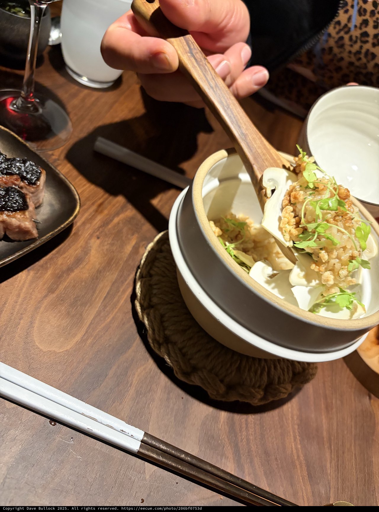 Tableside Rice Preparation at Modern Restaurant