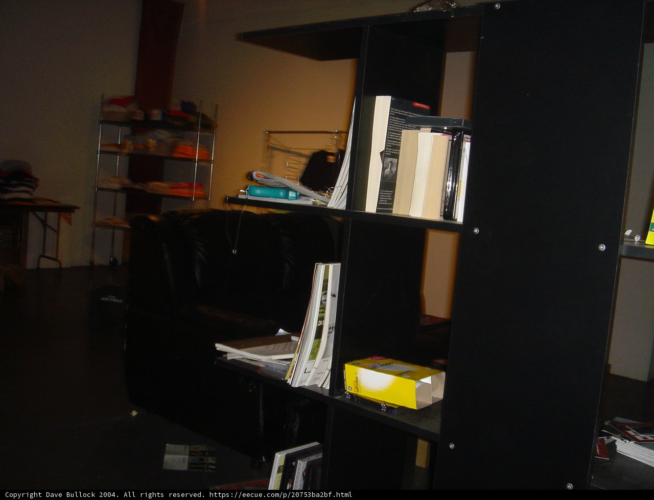 Black Bookcase Fits Perfectly in Modern Office