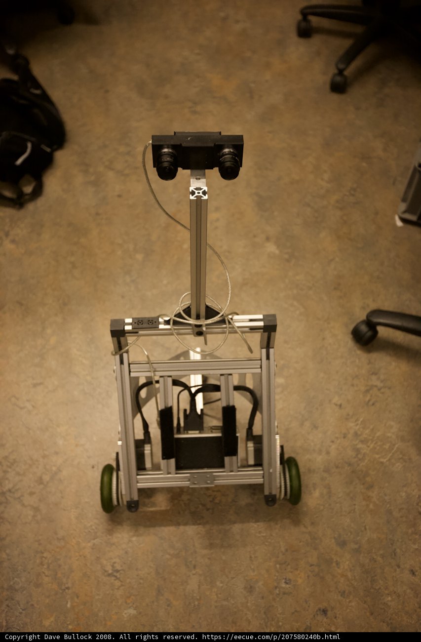Mini Robot on Wooden flooring