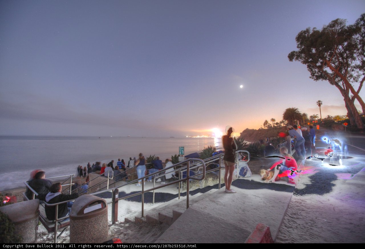Sunset Gathering by the Ocean
