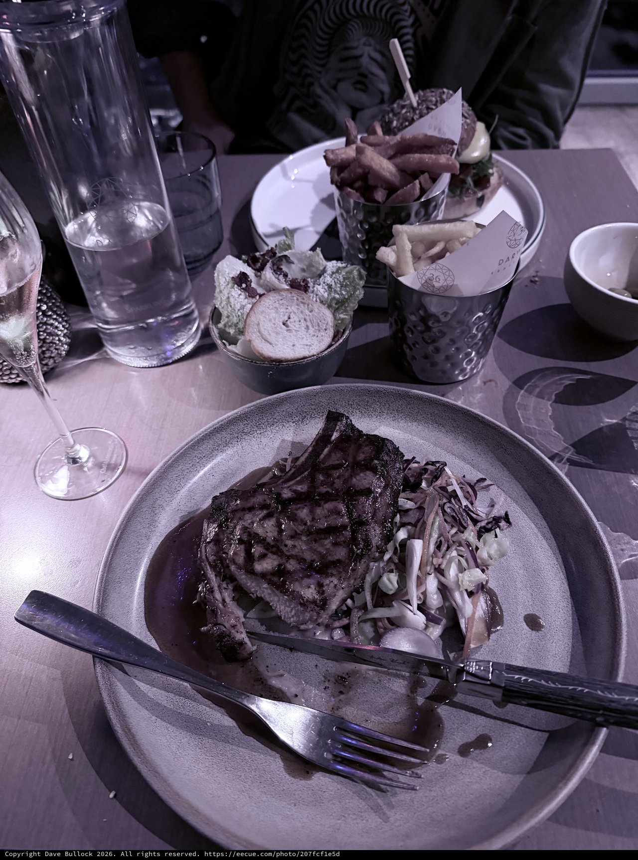 Finished Meal with Desserts at London Restaurant