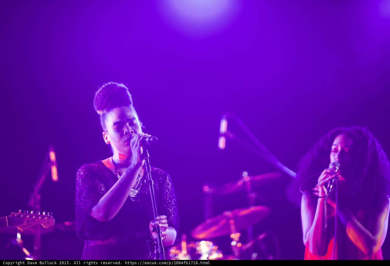 Solange Backing Vocalist Updo Red Dress Drum Kit Spotlight Purple