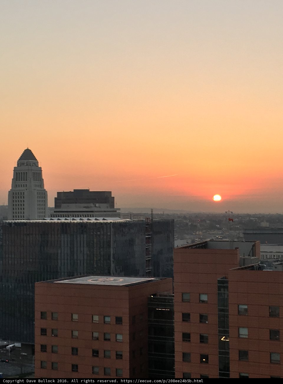 Sunset View from The Broad Rooftop