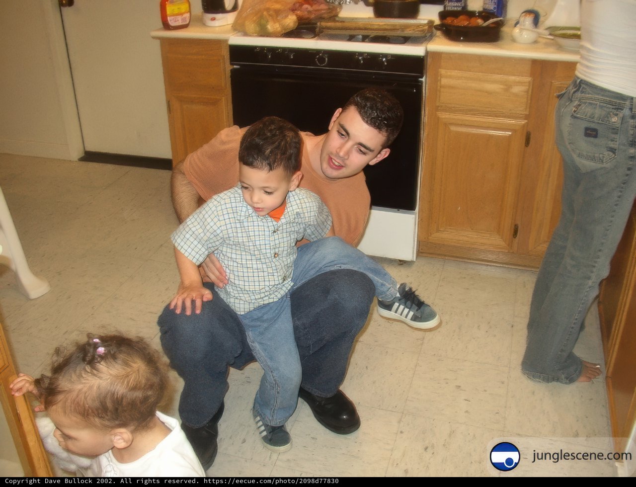 Cooking with Dad and Sis