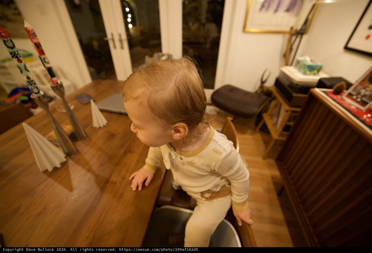Toddler Exploring Home at Eye Level Perspective