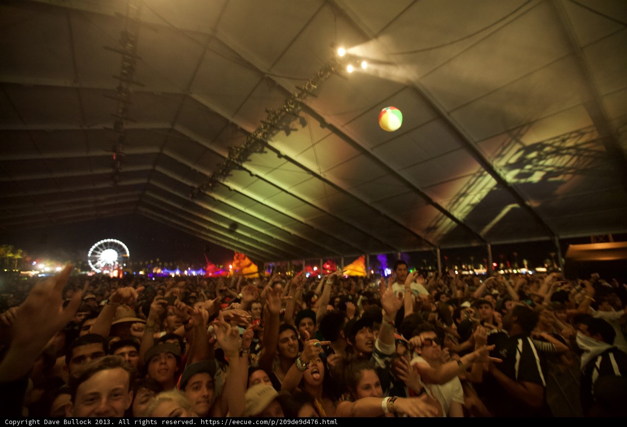 Crowd Goes Wild at Coachella Music Festival