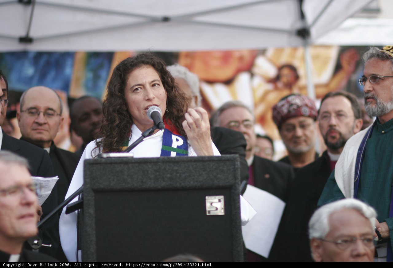 Empowering Women: A Powerful Speech at the Podium