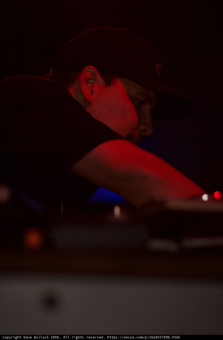 DJ in Black Hat and Shirt