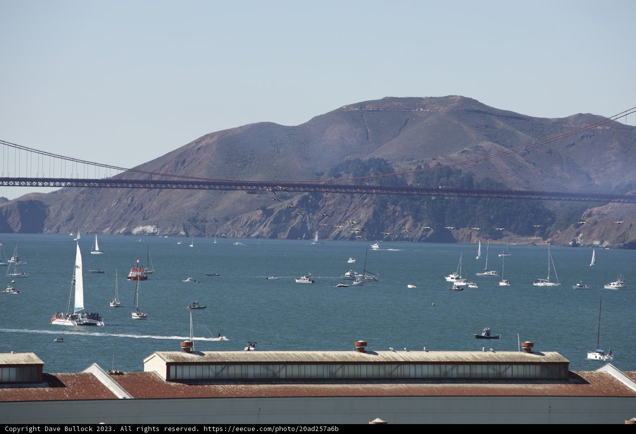 The Grand Span over Waters at Fleet Week Air Show 2023