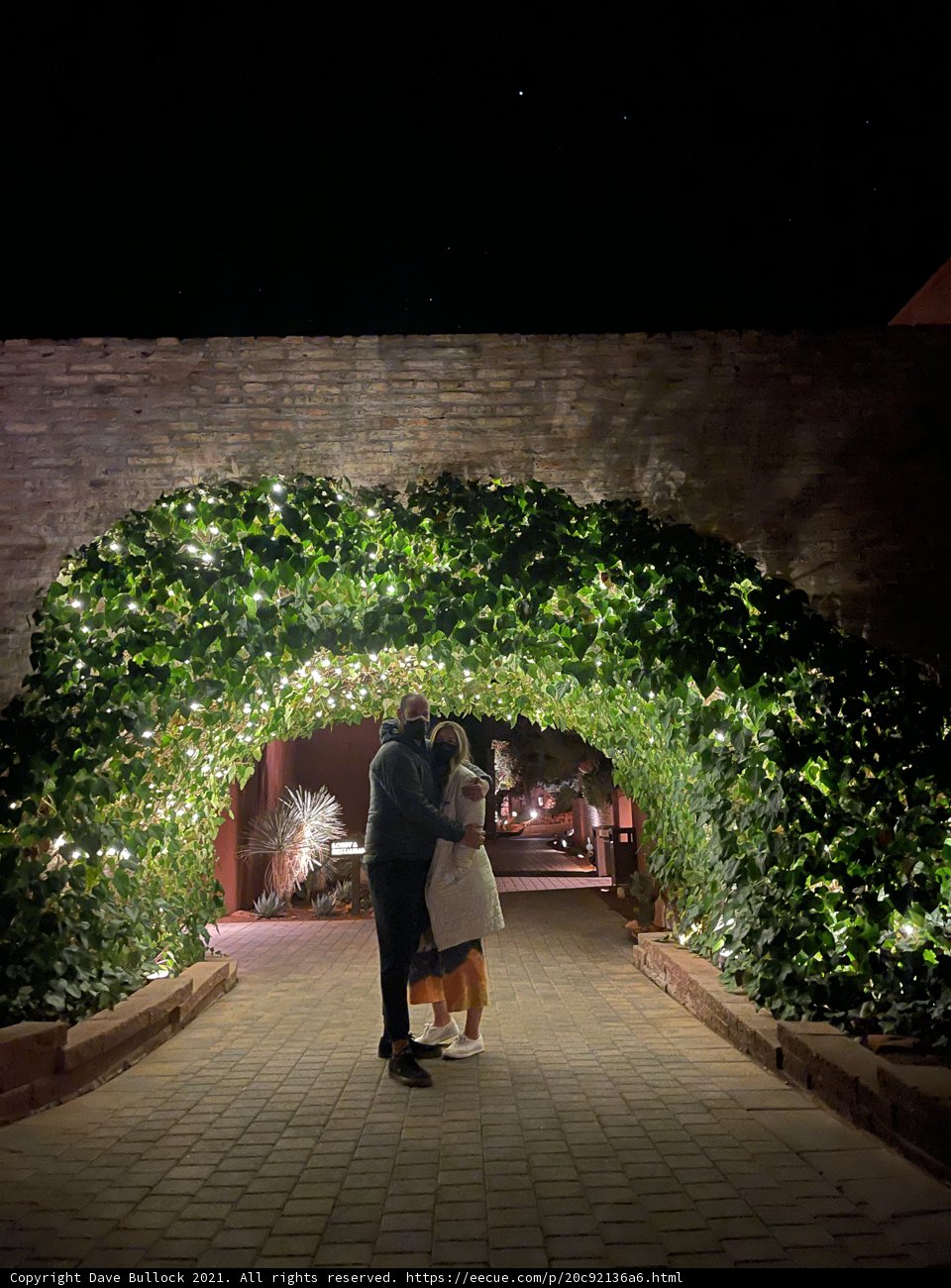 Romantic Kiss Under Sedona Arbour