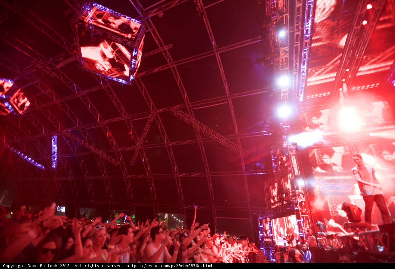 Energized Crowd Takes Over the Night