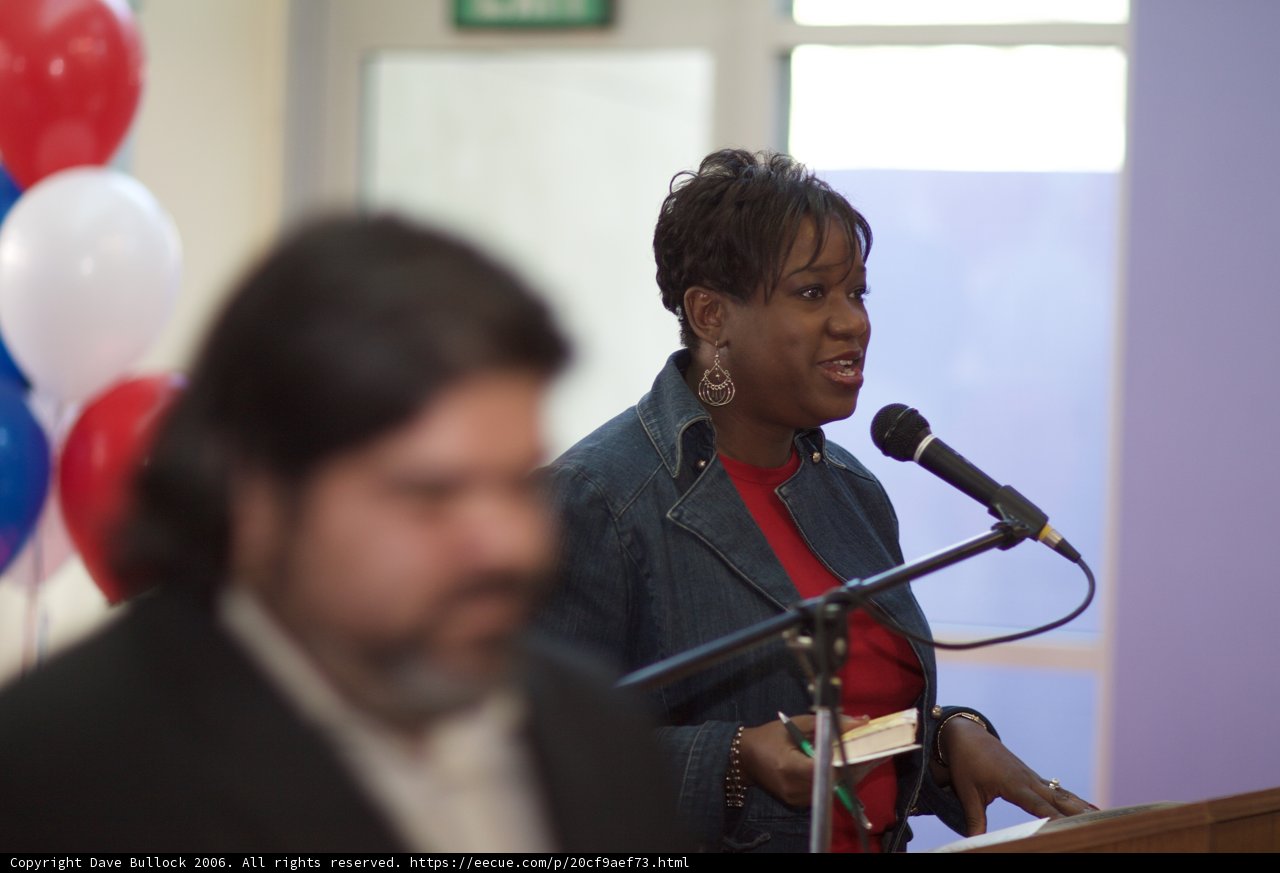 Speaking at the Podium