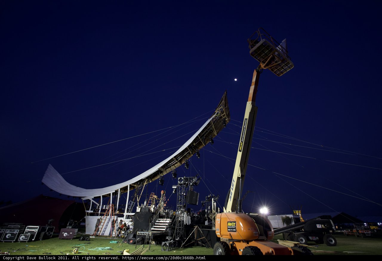 Nighttime Concert Stage