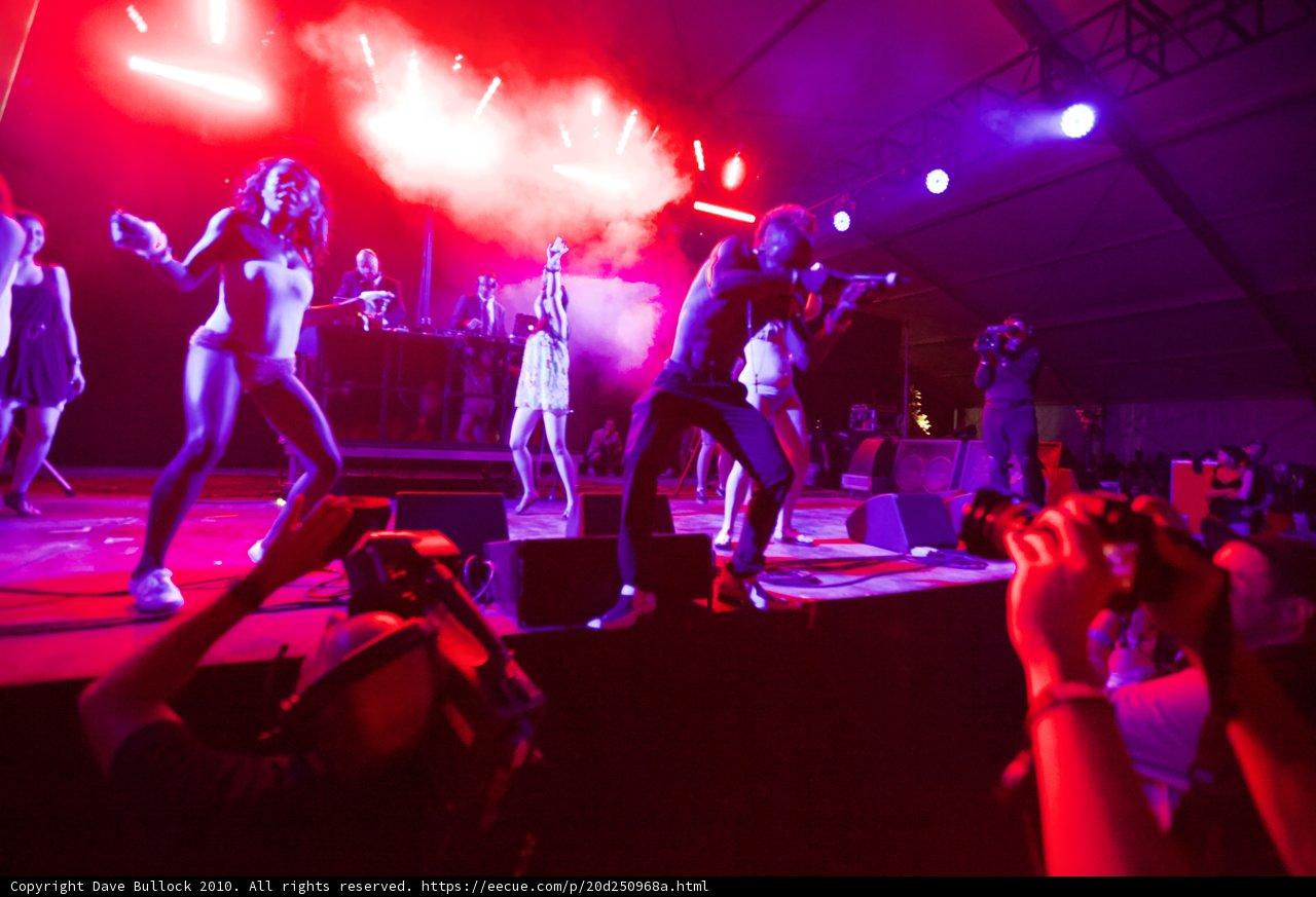 Red Spotlight Performance