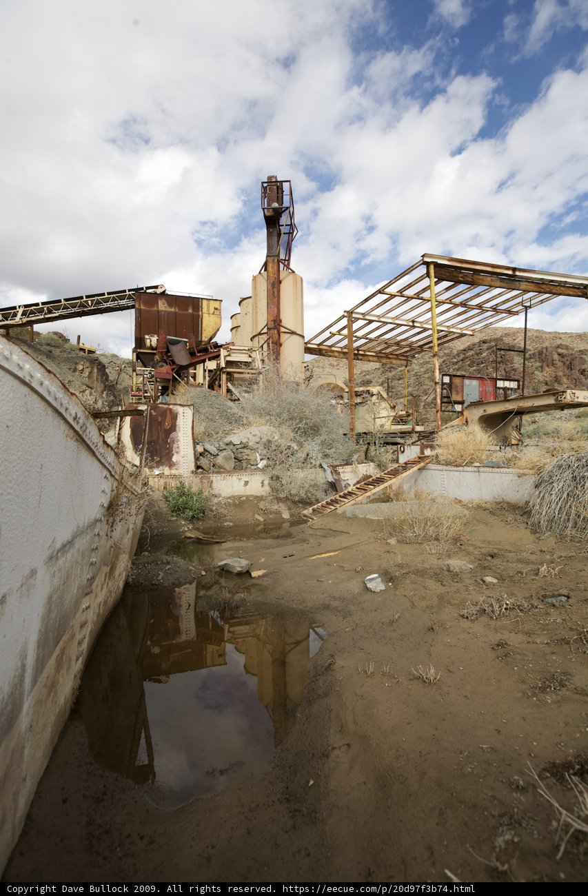 Industrial Architecture: Building, Crane, and Water Tank