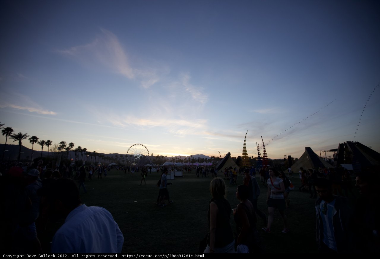 Sunset Festivities at Coachella