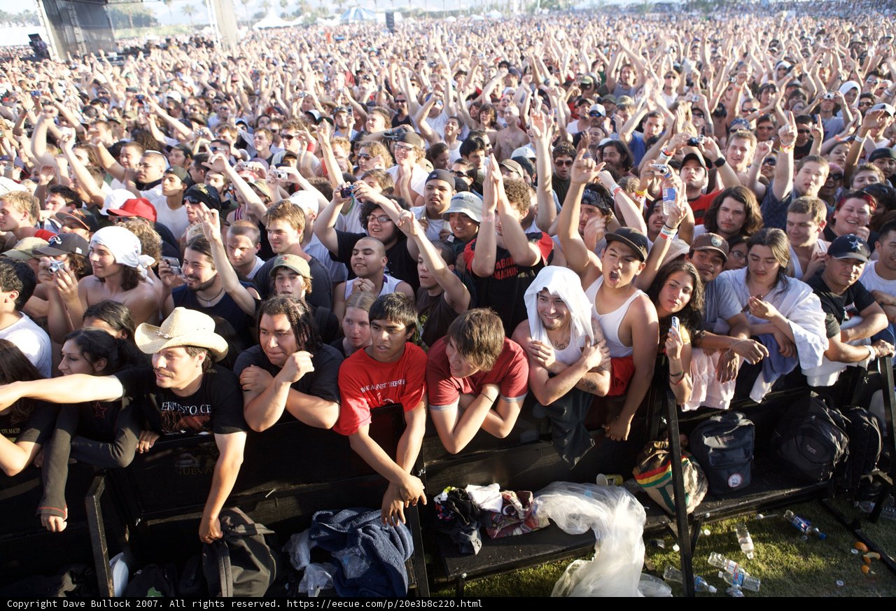 Enormous Crowd Gathered at Coachella Sunday Concert