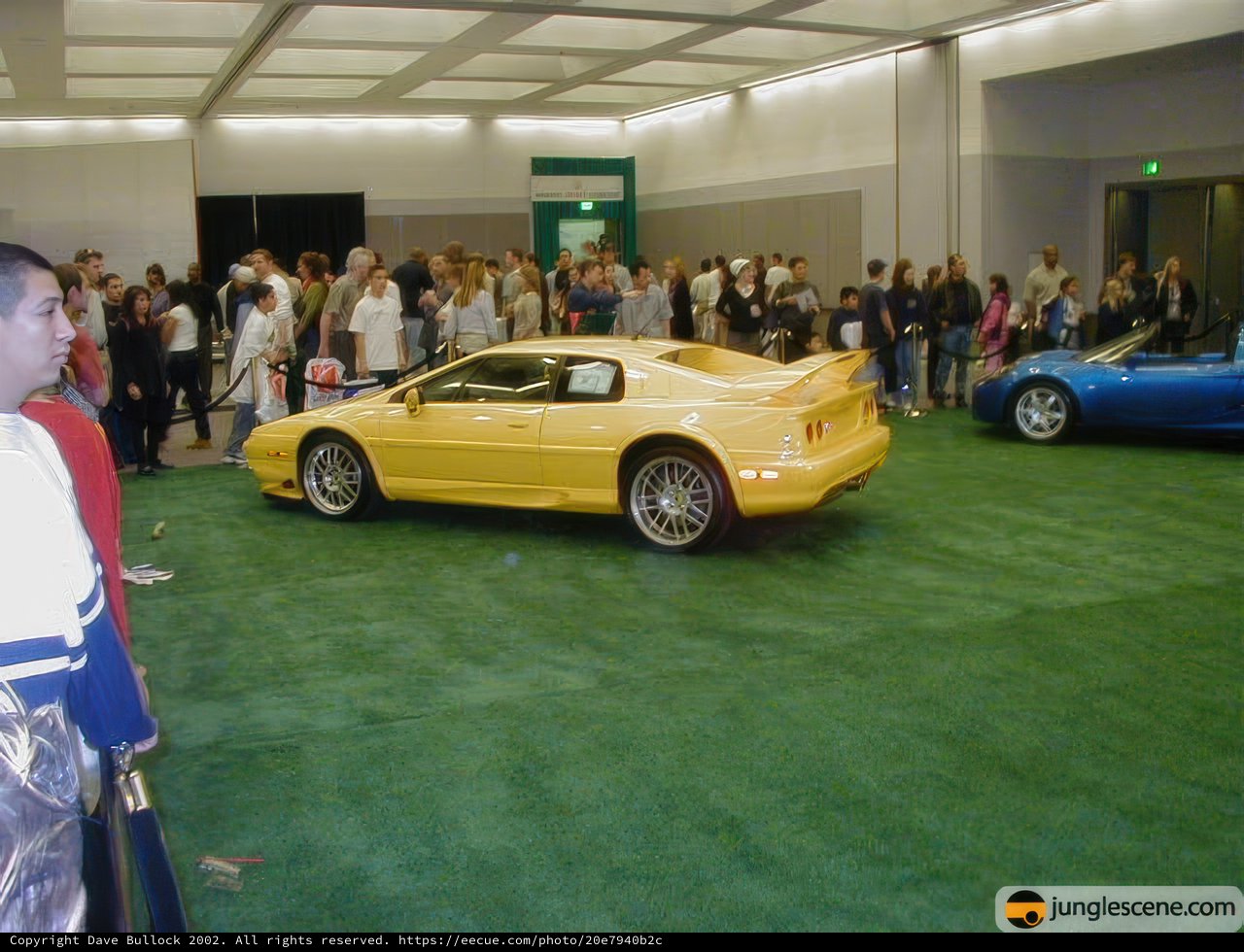 Flashy Yellow Sports Car Steals the Show at LA Auto Show 2002