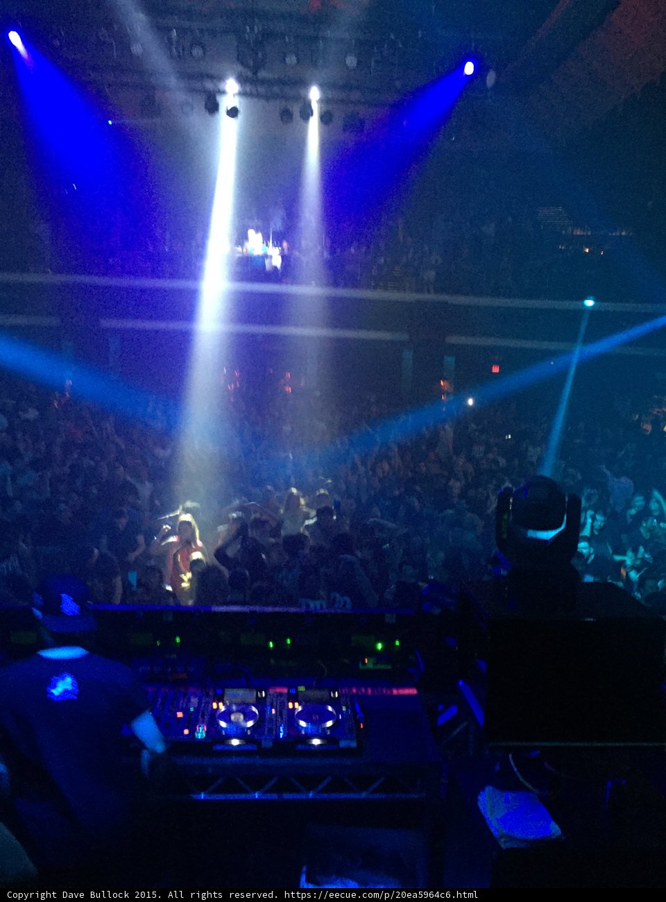 DJ Rocking the Crowd with LED Lights
