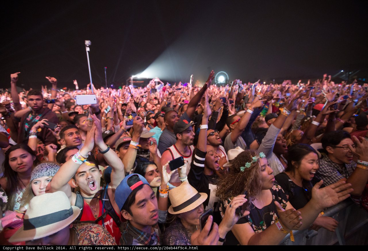 Crowd for Nas at Coachella