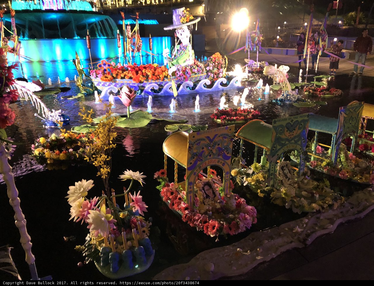 A Beautiful Display of Flower Arrangements in a Los Angeles Park