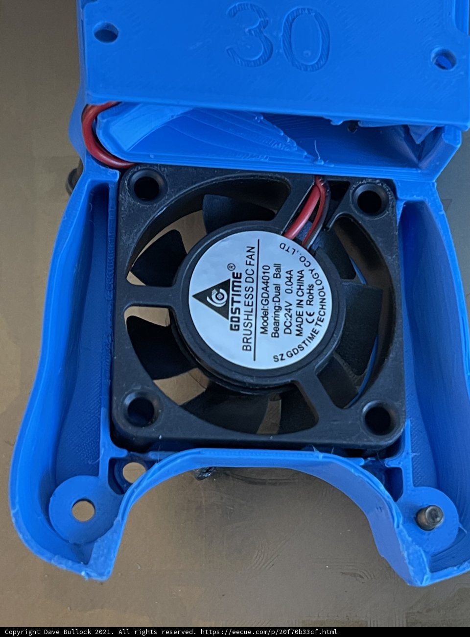 The Blue Fan Casing