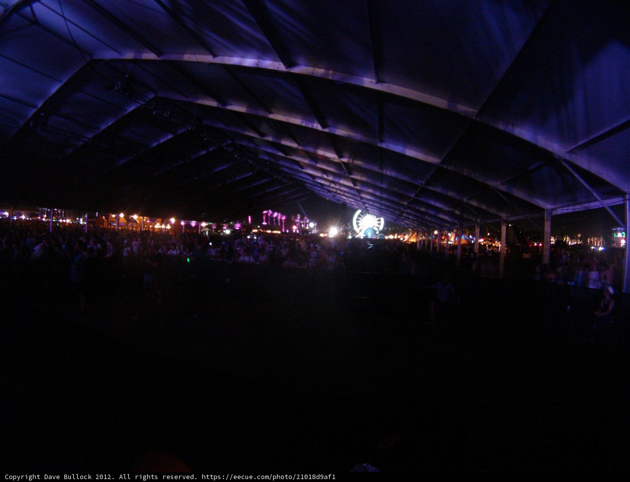 Nighttime Concert in the City Tent